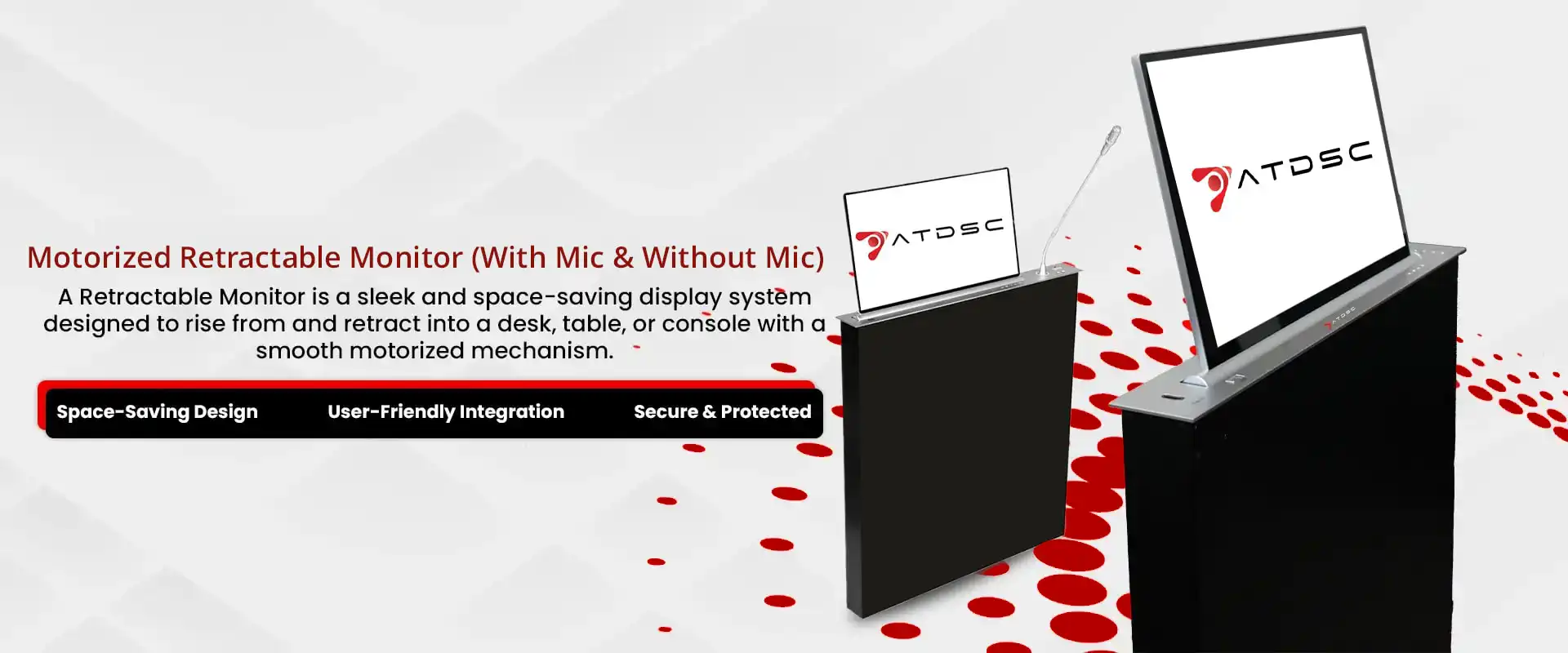 Motorized Retractable Monitor